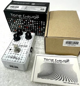 NEW SH CREATIVE Tone Gauge TG701 CHORUS Booster Pedal Mini Small Guitar RARE - Picture 1 of 15
