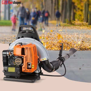63CC Petrol Backpack Leaf Blower Extremely Powerful 2 Stroke Lightweight - Picture 1 of 15