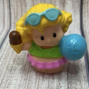 Little People Fisher Price Mädchen mit Kugel & Eistüte 2010 Ersatzteil - Bild 1 von 6