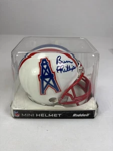 Bum Phillips Coach SIGNED Houston Oilers Mini Helmet PSA/DNA AUTOGRAPHED - Picture 1 of 14