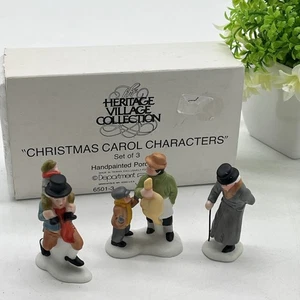 Dept 56 Dickens Village Set 3 Hand Painted “Christmas Carol Characters” 6501-3 - Picture 1 of 8