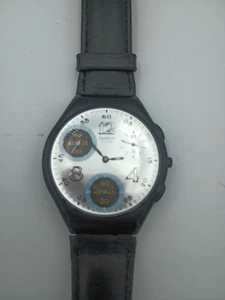 Swatch Cloudline SUYB116C Skin Chronograph Men's Wrist Watch Works! - Picture 1 of 4