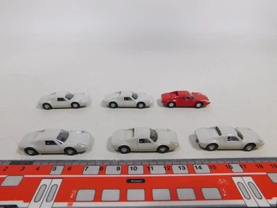 6X Porsche Carrera 16C Mint H0 1:87 Modello PKW #DA462-0,5 - Immagine 1 di 4