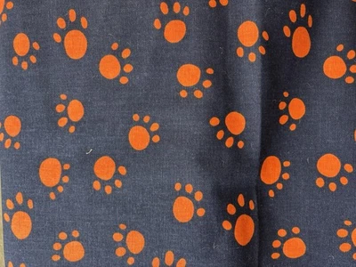 "Paño de pato estampado de pata Premier naranja azul 54"" ancho 1 yarda nuevo" Foto 1 de 2