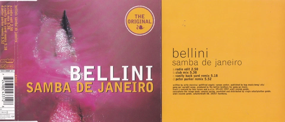 Bellini - Samba De Janeiro  (4 Track  Maxi CD) - Bild 1 von 1