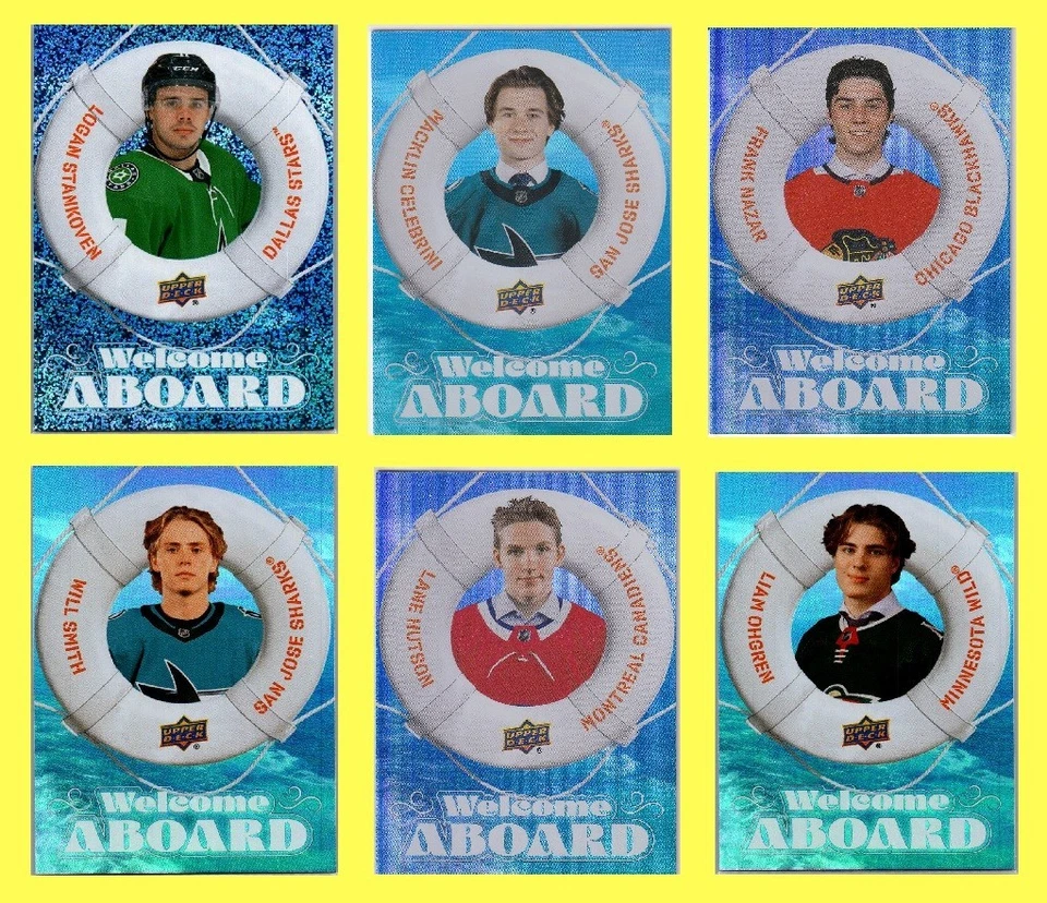 2024-25 Upper Deck Series 2 WELCOME ABOARD Insert BASE, SPECKLED **U-PICK LIST** - Image 1 of 1