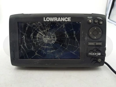 LOWRANCE HOOK 7 FISHFINDER GPS BOAT CHARTPLOTTER SONAR RADAR HEAD UNIT SCREEN 7" - Image 1 of 4
