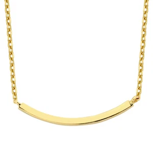 Bogen Collier 585 'er Gold 14 Karat 45, 42, 39cm Ankerkette / x489 - Picture 1 of 9