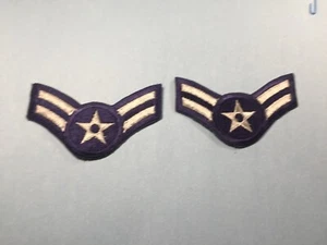 USAF E-3, Airman Chevrons (2 Stück) Male Size, Vintage - Bild 1 von 5