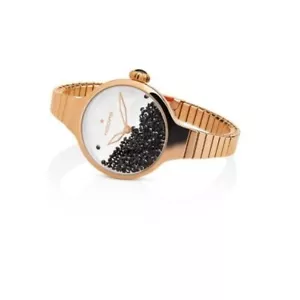 SALDI Orologio HOOPS Nouveau Chérie Rolling Stones Elastic Gold Black - 2612L-RG - Bild 1 von 1