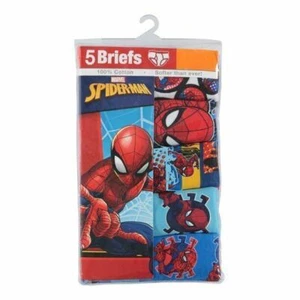 Spider-Man Boys 4-8 Brief Underwear, 5 Pack, Size 6 - Picture 1 of 3