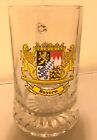 Glass beer mug Bayern, Made in Italy Excellent Condition