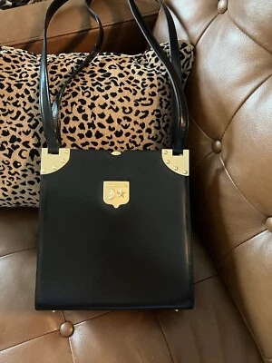 Bolso de mano vintage de cuero con cordón Barry Kieselstein Foto 1 de 4