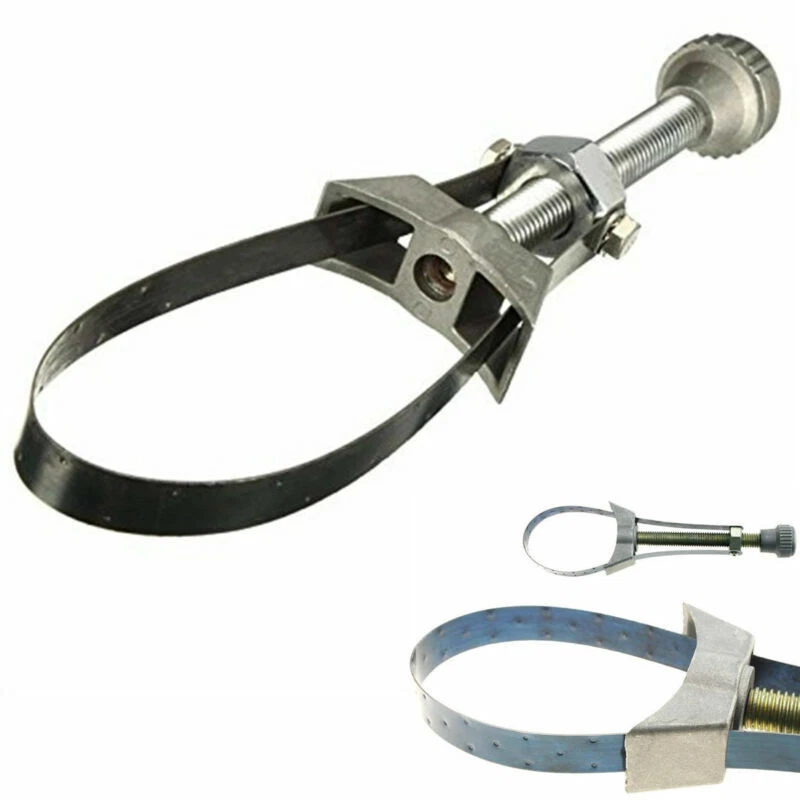 60-120mm Diameter Adjustable Car Oil Filter Wrench Removal Tool Strap Aluminium - Image 1 of 4