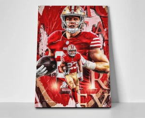 Christian McCaffrey 49ers Poster or Canvas - Picture 1 of 4