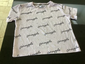 girls Pineapple pink t shirt aged 13-14 yrs - Picture 1 of 2