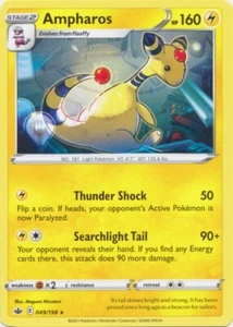 Juego de cartas coleccionables Pokémon Ampharos 049/198 raro Chilling Reign - Imagen 1 de 1