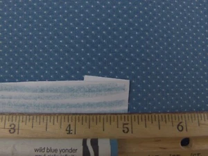 Blau & weiß Pin Dot Stoff/1,5 Yard/Markenlos/Neu, ungewaschen/100% Baumwolle - Bild 1 von 2