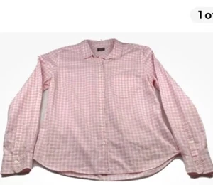 UNTUCKit Women's Blouse Top Shirt Size 10 Pink Button down EXCELLENT - Picture 1 of 5