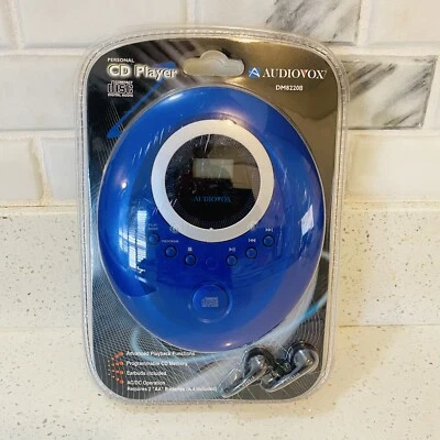 Reproductor de CD portátil Audiovox DM8220B nuevo sellado de fábrica - AZUL COBALTO Foto 1 de 4