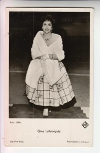 Foto postal real de la actriz italiana Gina Lollobridgida - Imagen 1 de 2