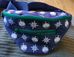Seattle Mariner's Baseball Fanny Pack Waist Bag James Paxton Face, Blue - New - Picture 1 of 3