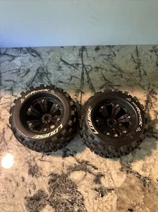 Louise RC MT-Rock 1/8 Sport 0 ET EP E-Maxx Front & Wheels & Tires (Pair) - Picture 1 of 7