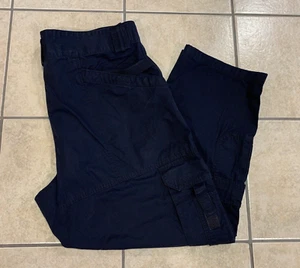 Men's 42X30 5.11 TACTICAL Navy Ripstop Canvas Double Knee Cargo Pants 74363 - Picture 1 of 12