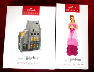 Hallmark Harry Potter 2022 Borgin And Burkes & 2023 Hermione At The Yule Ball - Picture 1 of 1