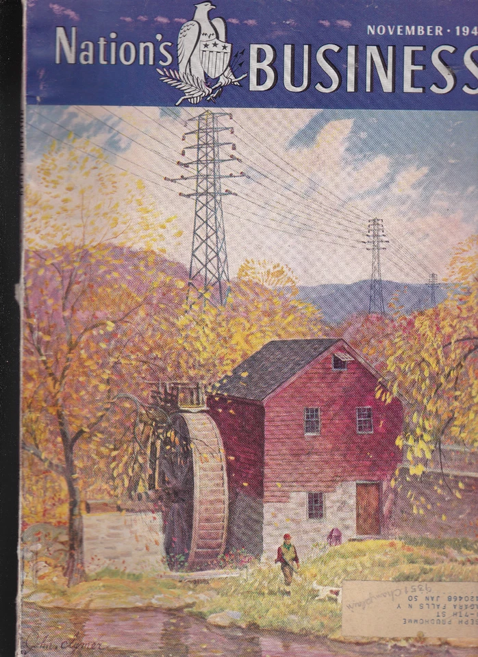 Nation's Business Magazine Frank Folsom Story of the Tin Can  November 1949 - Image 1 of 1
