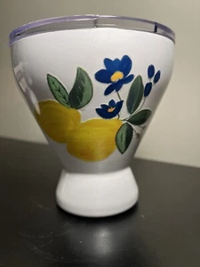 Lemon Stainless Steel Cocktail Size Tumbler With Lid - Picture 1 of 15