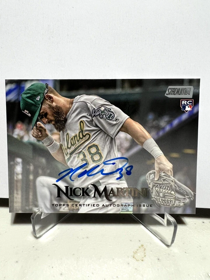 NICK MARTINI 2019 Topps Stadium Club HARD SIGNED ROOKIE AUTOGRAPH REDS MINT ✨✨ - Image 1 of 4