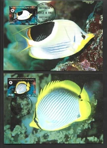 MICRONESIA GENUINE WWF 1997 Butterflyfishes FIRST DAY MAXI SET - Picture 1 of 2