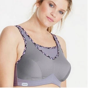 GLAMORISE No Bounce Sport BH Camouflage Grau Größe 38G 5440 - Bild 1 von 2