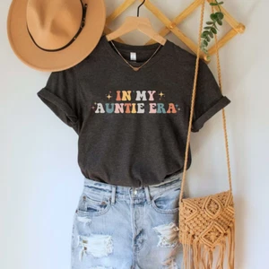 In My Auntie Era Shirt Aunt Era Shirt Baby Pregnancy Announcement for Aunt Tee - Picture 1 of 2