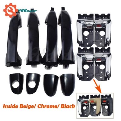 Front Rear Left Right Outside Inside Door Handle 8PCS For Kia Spectra 2004-2009 - Image 1 of 4