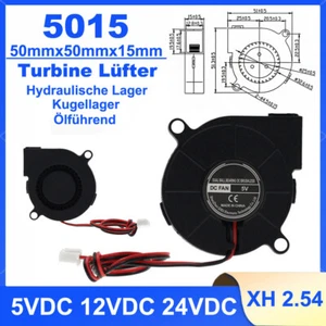 Lüfter Gehäuselüfter 50mm Turbolüfter Radial Silent DC 5V12V24V für 3D-Drucker - Afbeelding 1 van 8