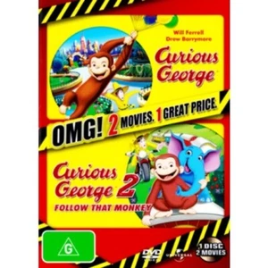 Curious George / Curious George 2 - Follow That Monkey (DVD, PAL Region 2 & 4) - Picture 1 of 6
