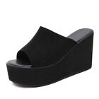 Women Summer Wedges Sandals Platform High Heels Open Toe Slip On Casual Shoes