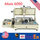 4Axis 6090 USB CNC Router 3D Engraver Metal Engraving Drilling/Milling Machine