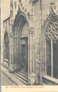 ANTIGUA POSTAL VALENCIA PUERTA POSTERIOR DE LA LONJA OLD POSTCARD TC11498 - Imagen 1 de 1