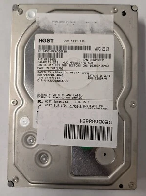 HGST HUS724020ALA640 2TB 3.5" Enterprise Hard Drive - Image 1 of 2
