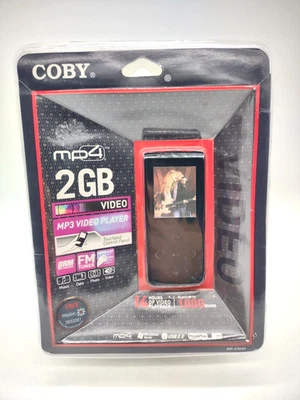 Coby MP4 2GB MP3 Video Player FM Tuner Plug and Play MP-C7095 - Image 1 of 2