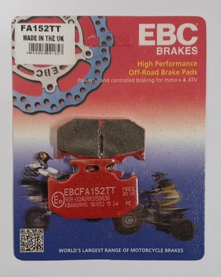 EBC Carbon TT REAR Disc Brake Pads (1 Set) Fits YAMAHA TTR250 (1999 to 2006) - Image 1 of 4