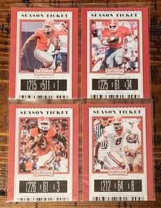 2019 Georgia Bulldogs Lot x4 Gurley, Green, Michel, Walker - Picture 1 of 2