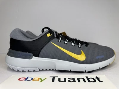 NUEVOS Zapatos de Golf Nike Free Go NN Para Hombre Gris/Negro/Dorado FN0332-003 Foto 1 de 4