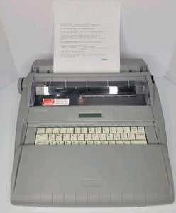 Brother SX-4000 Electronic Typewriter Daisy Wheel With Cover Tested Works - Picture 1 of 24
