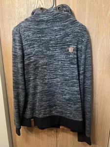 Naketano Hoodie Womens XL Dark Gray Heavyweight Pullover - Picture 1 of 15