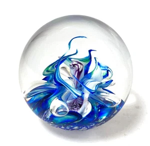 SELKIRK PIERROT MAGNUM PAPERWEIGHT SIGNED 2000 SCOTTISH ART GLASS - Bild 1 von 16