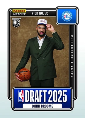 Johni Broome 2025 Panini DRAFT NIGHT GRADED GEM-MT 10 ROOKIE #DN-29 Presale - Image 1 of 4